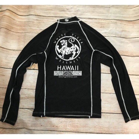 WHITE TIGER WELLNESS WOMEN'S LONGSLEEVE ACTIVEWEAR/FITNESS TOP BLACK SMALL SPF50 - Picture 6 of 8